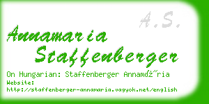 annamaria staffenberger business card